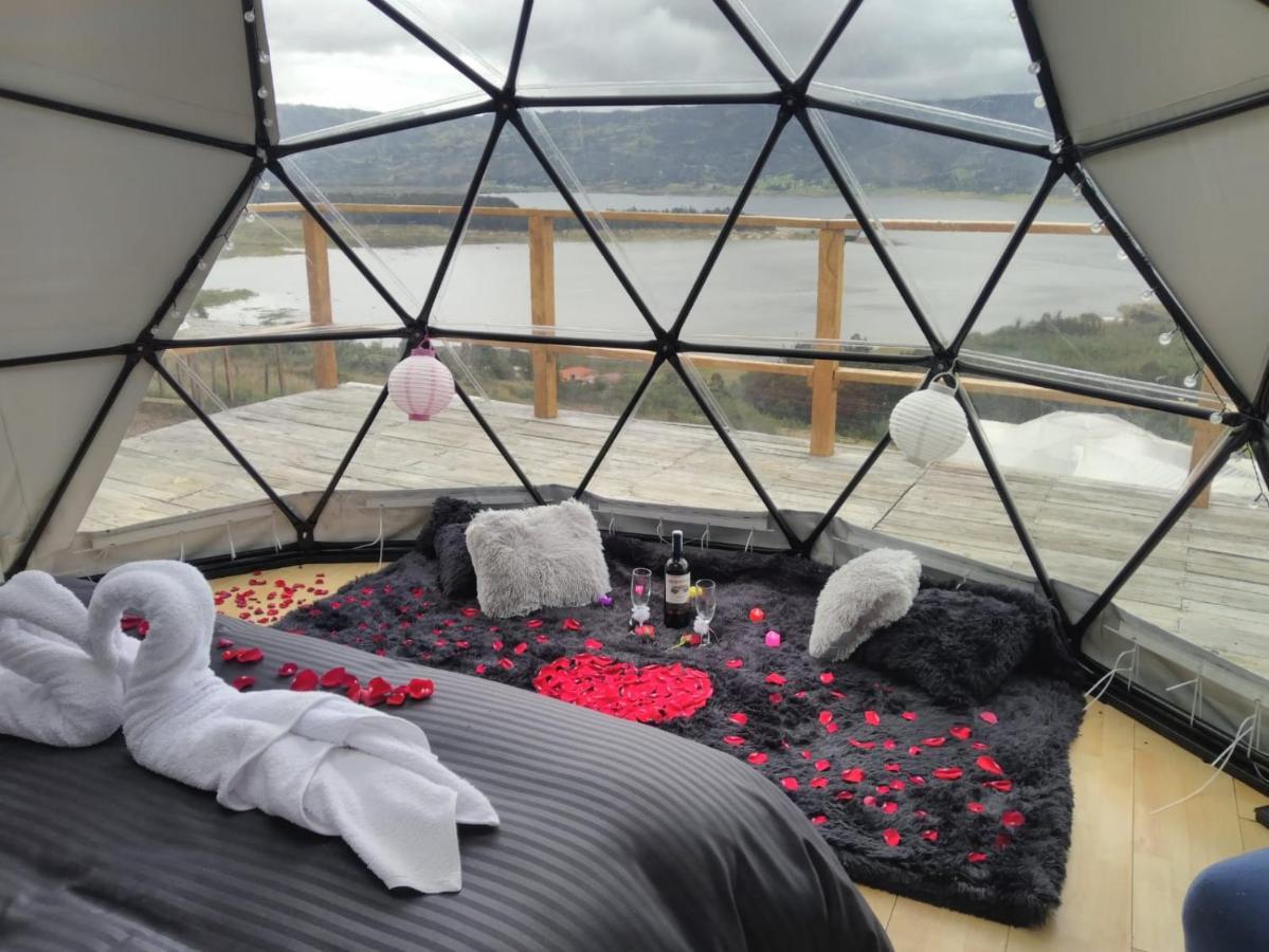 Glamping Wayra Villa Guatavita ภายนอก รูปภาพ